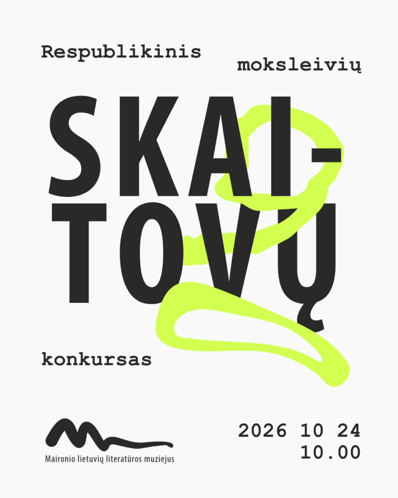Respublikinis moksleivių skaitovų konkursas | 2026 10 24